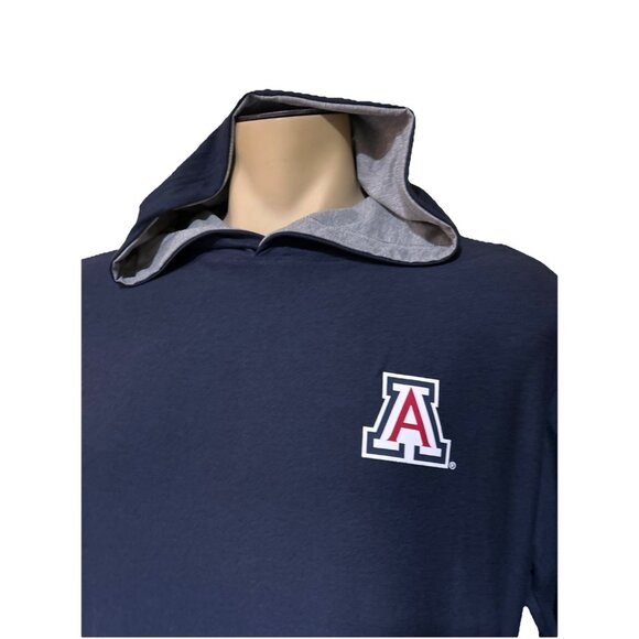 Arizona Wildcats Colosseum Hooded Zip Long Sleeve Shirt Men's L New - Picture 2 of 9